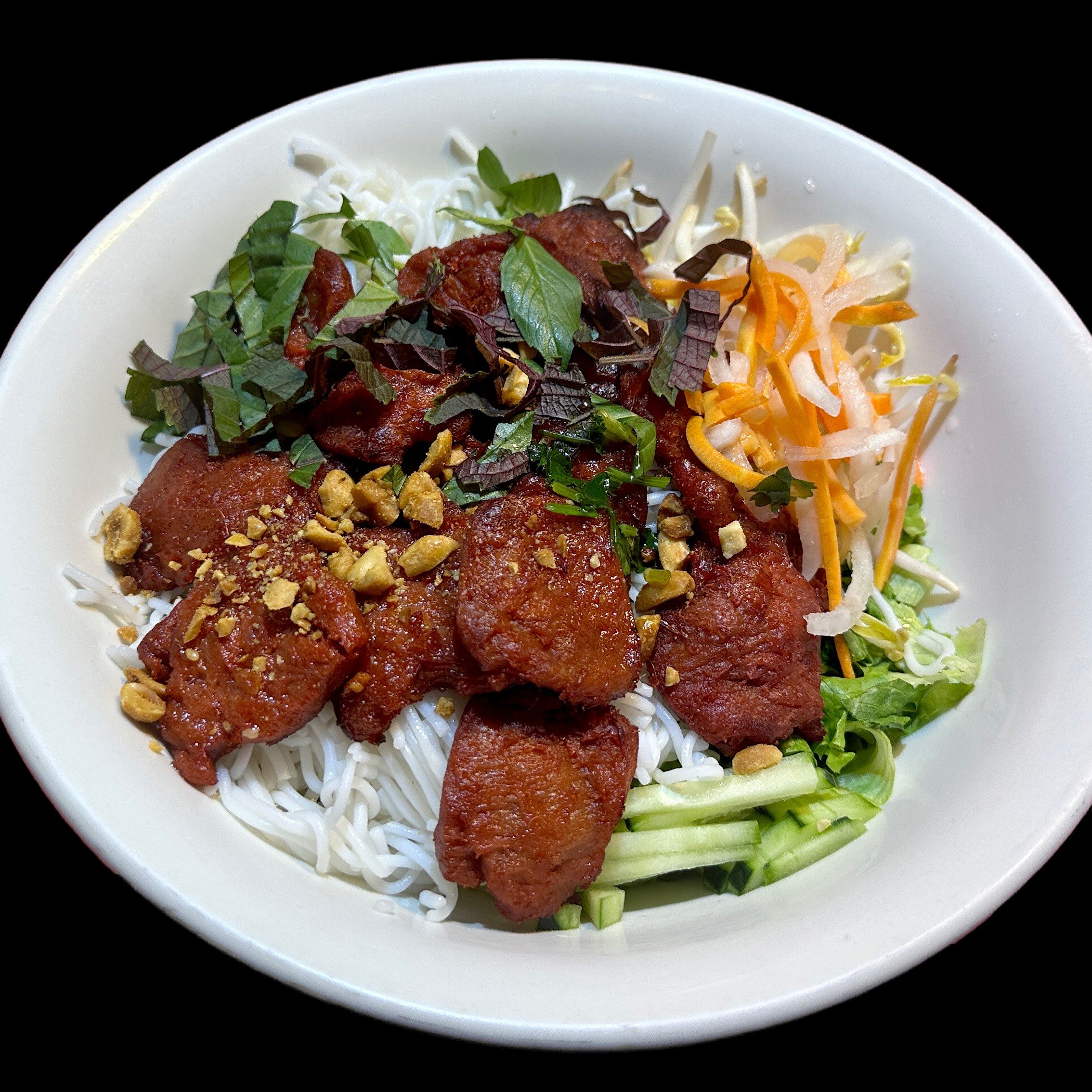 Charcoal Meat with Vermicelli.