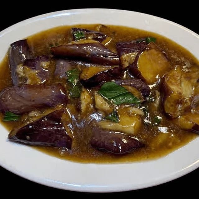 Eggplant with Bay Leaf.
