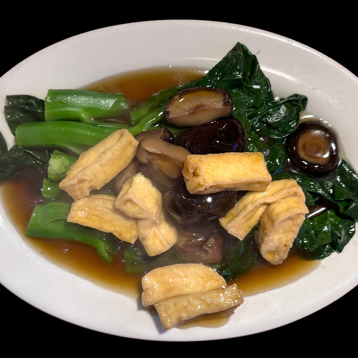 Gai-Lan, Tofu, Mushroom