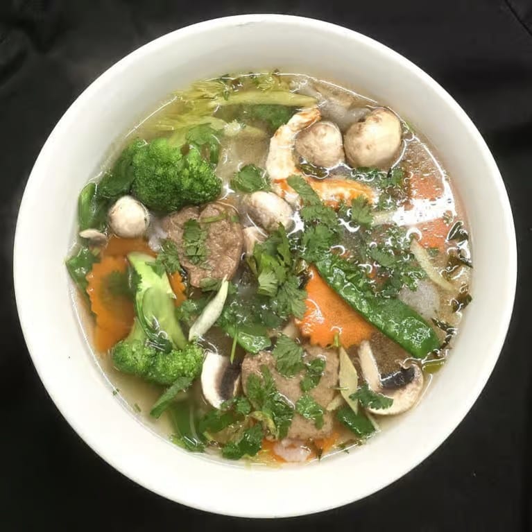 Clear Noodle Soup.