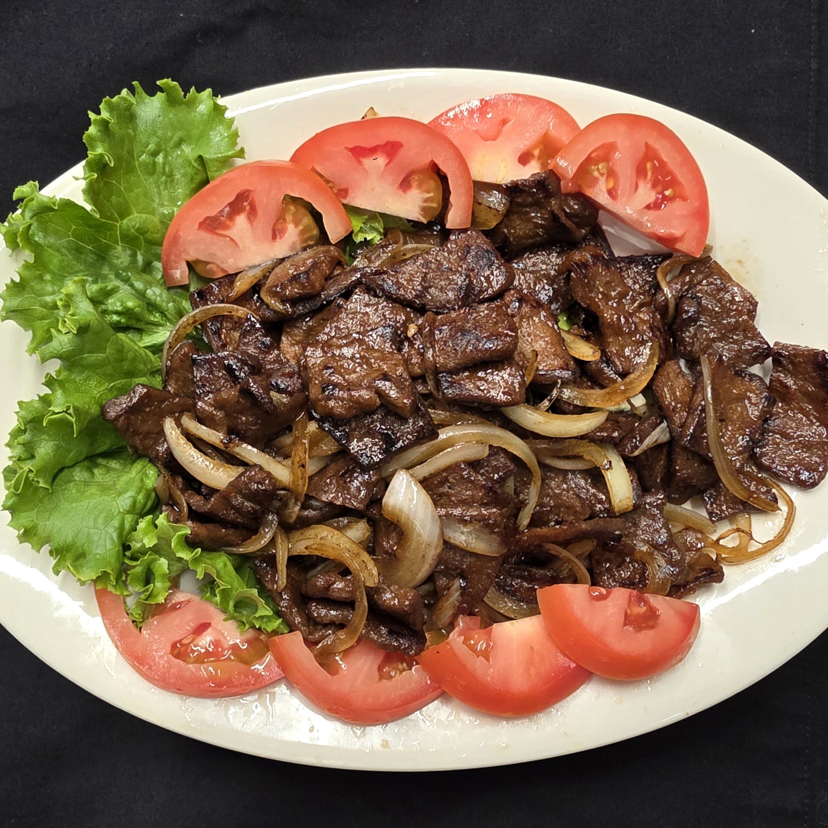 Chunk Beef Plate.