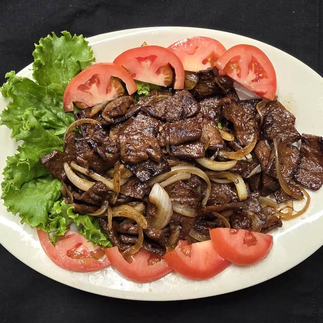 Chunk Beef Plate.