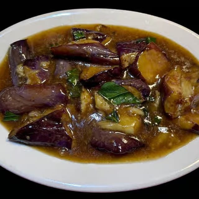 Eggplant with Bay Leaf.